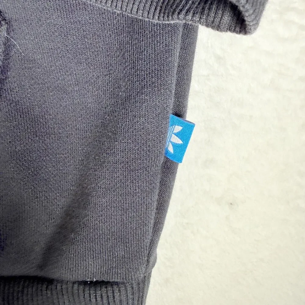 Adidas Sweater Unixex Adult XS Black‎ Trefoil Logo Hoodie Sweatshirt Streetwear